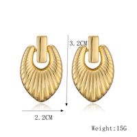 1 Pair Elegant Streetwear Heart Shape Plating Copper Gold Plated Ear Studs sku image 7