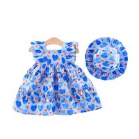 Princess Printing Cotton Girls Dresses main image 5