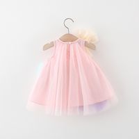 Cute Bow Knot Cotton Girls Dresses main image 4