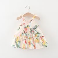 Princess Flower Cotton Girls Dresses main image 1