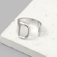 Simple Style Letter Ferroalloy (201 Stainless Steel) Open Rings In Bulk sku image 4