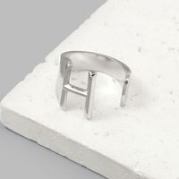 Simple Style Letter Ferroalloy (201 Stainless Steel) Open Rings In Bulk sku image 8