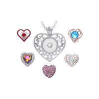 Simple Style Classic Style Heart Shape Alloy Inlay Rhinestones main image 1