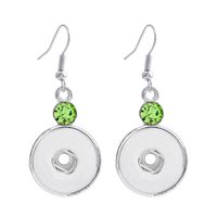 1 Pair Alloy Solid Color Earring Findings sku image 6