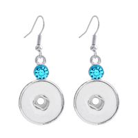1 Pair Alloy Solid Color Earring Findings sku image 3