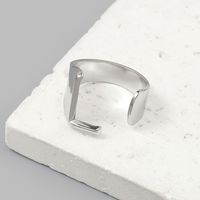 Simple Style Letter Ferroalloy (201 Stainless Steel) Open Rings In Bulk sku image 12