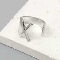 Simple Style Letter Ferroalloy (201 Stainless Steel) Open Rings In Bulk sku image 24