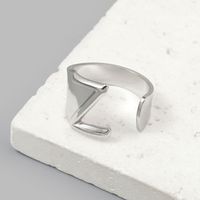 Simple Style Letter Ferroalloy (201 Stainless Steel) Open Rings In Bulk sku image 26