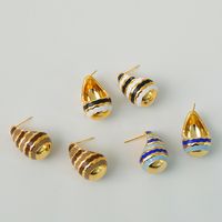 1 Paar Süss Einfacher Stil Schmetterling Überzug Kupfer 18 Karat Vergoldet Ohrstecker main image 4