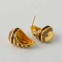 1 Pair Sweet Simple Style Butterfly Plating Copper 18K Gold Plated Ear Studs main image 2