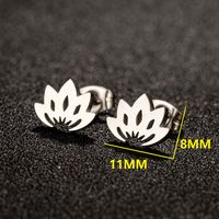 1 Pair IG Style French Style Korean Style Leaves Deer Polishing Plating 304 Stainless Steel 18K Gold Plated Ear Studs sku image 3