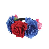 Ethnic Style Flower Polyester Flannel Epoxy Hair Band Party Headpieces sku image 1