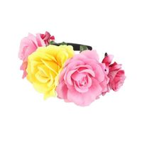 Ethnic Style Flower Polyester Flannel Epoxy Hair Band Party Headpieces sku image 3