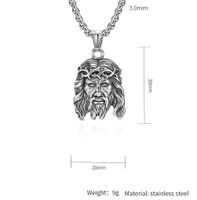 Basic Modern Style Classic Style Human 304 Stainless Steel 18K Gold Plated Men's Pendant Necklace main image 2