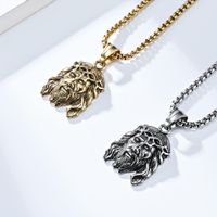 Basic Modern Style Classic Style Human 304 Stainless Steel 18K Gold Plated Men's Pendant Necklace main image 5