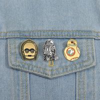 Cartoon Style Cowboy Style Space Capsule Helmet Alloy Stamping Stoving Varnish Men's Brooches main image 5