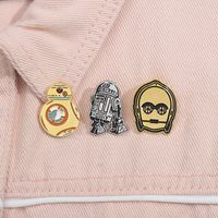 Cartoon Style Cowboy Style Space Capsule Helmet Alloy Stamping Stoving Varnish Men's Brooches main image 7