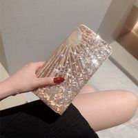 Apricot Sequin Solid Color Sequins Evening Bags main image 2
