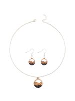 Vintage Style Classic Style Geometric Round Wood Women's Earrings Necklace main image 4