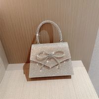 Women's Small Polyester Solid Color Classic Style Bowknot Magnetic Buckle Flip Cover Evening Bag main image 2
