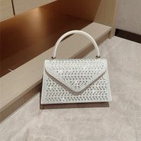 Women's Small Polyester Solid Color Elegant Classic Style Rhinestone Flip Cover Evening Bag main image 2