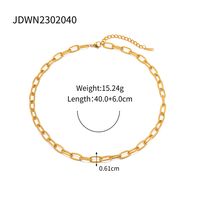 304 Stainless Steel 18K Gold Plated Simple Style Classic Style Plating Solid Color Bracelets sku image 2