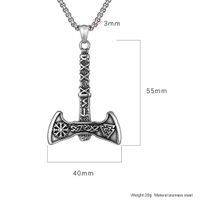 Hip-Hop Retro Solid Color 304 Stainless Steel Plating 18K Gold Plated Men's Pendant Necklace main image 2