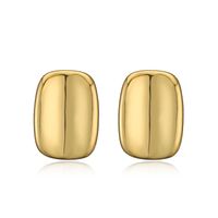 1 Paar Elegant Strassenmode Herzform Überzug Kupfer Vergoldet Reif Ohrringe main image 7