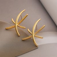 1 Pair Elegant Streetwear Heart Shape Plating Copper Gold Plated Hoop Earrings main image 2
