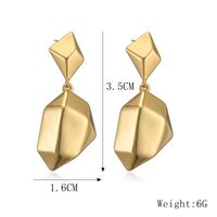 1 Paar Elegant Strassenmode Herzform Überzug Kupfer Vergoldet Reif Ohrringe sku image 6