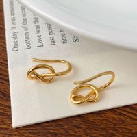 1 Pair Simple Style Heart Shape Plating Sterling Silver Ear Hook main image 1
