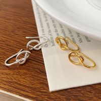 1 Pair Simple Style Heart Shape Plating Sterling Silver Ear Hook main image 2