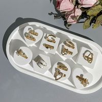 Elegant Simple Style Geometric Heart Shape Gypsum Jewelry Display Jewelry Rack main image 2