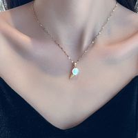 304 Stainless Steel Copper Casual Simple Style Ice Cream Pendant Necklace main image 3