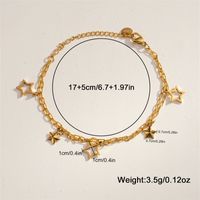 304 Stainless Steel 18K Gold Plated Casual Simple Style Commute Plating Hollow Out Inlay Cross Heart Shape Artificial Pearls Rhinestones Bracelets sku image 5