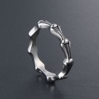 Casual Simple Style Solid Color 304 Stainless Steel Polishing Men's Rings main image 4