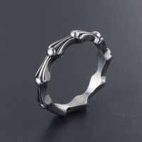 Casual Simple Style Solid Color 304 Stainless Steel Polishing Men's Rings main image 5