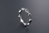 Casual Simple Style Solid Color 304 Stainless Steel Polishing Men's Rings main image 8