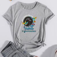 Unisex T-shirt Short Sleeve T-Shirts Printing Casual Animal Letter main image 3