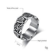 Hip-Hop Retro Solid Color 304 Stainless Steel Plating 18K Gold Plated Men's Rings main image 2