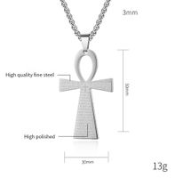 Hip-Hop Retro Cross 304 Stainless Steel Plating 18K Gold Plated Men's Pendant Necklace main image 5