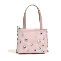 Women's Medium Pu Leather Solid Color Basic Classic Style Sewing Thread Magnetic Buckle Crossbody Bag sku image 4