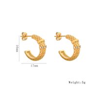 1 Pair Elegant Simple Style Solid Color Plating Inlay 304 Stainless Steel Zircon 18K Gold Plated Ear Studs main image 6