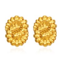 1 Pair Simple Style Classic Style Solid Color Plating 304 Stainless Steel Gold Plated Ear Studs main image 5