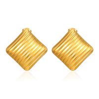 1 Pair Hip-Hop Retro Solid Color Plating 304 Stainless Steel Ear Studs sku image 6