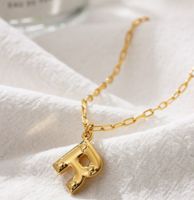 Edelstahl 304 Einfacher Stil Überzug Brief Halskette Mit Anhänger sku image 18