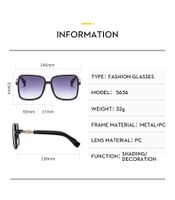 Casual Simple Style Gradient Color Ac Cat Eye Full Frame Women's Sunglasses main image 2