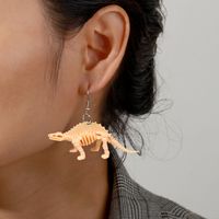 1 Pair 5 Pairs Exaggerated Handmade Funny Dinosaur Asymmetrical Synthetic Resin Drop Earrings sku image 3