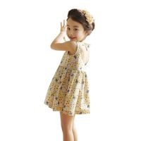 Cute Ditsy Floral Cotton Girls Dresses main image 5