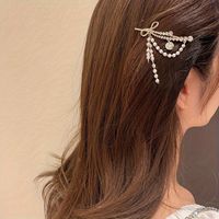 Women's Elegant Bow Knot Alloy Plating Inlay Rhinestones Hair Clip sku image 1